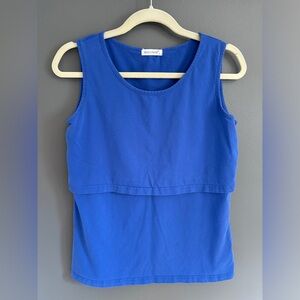 Maternity blue tank top